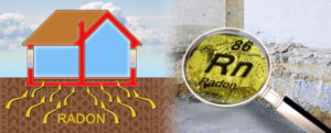 radon diagram and radon testing